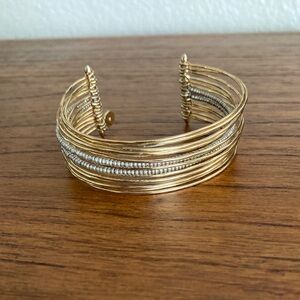 Stella & Dot gold cuff bracelet